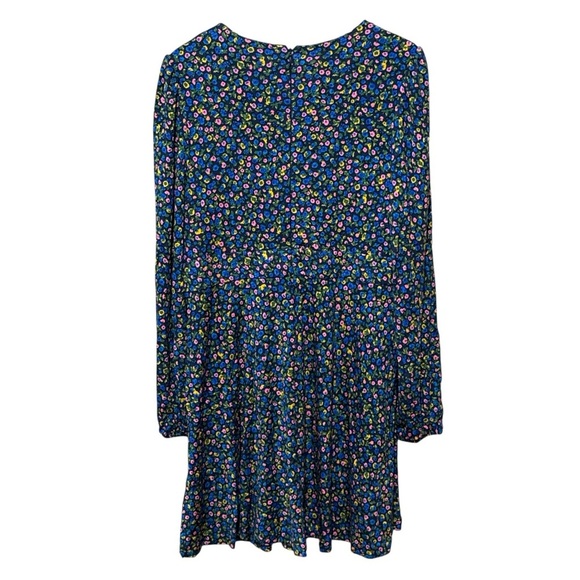 EUC - Boden V-NECK JERSEY TEA DRESS IN BLUE - Size 14 - Picture 5 of 5